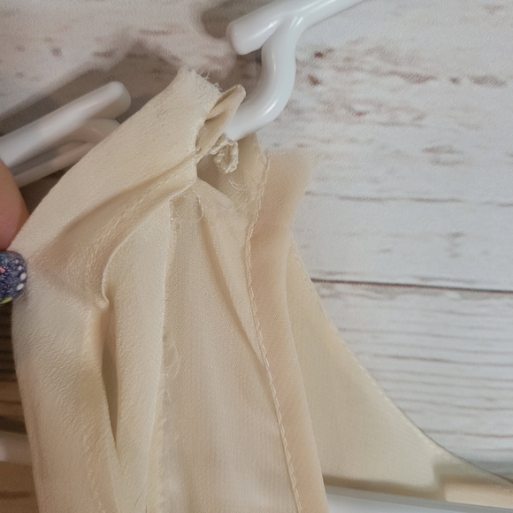 Moulinette souers off white blue pola dot maxi dress extra small 2 - Picture 5 of 6